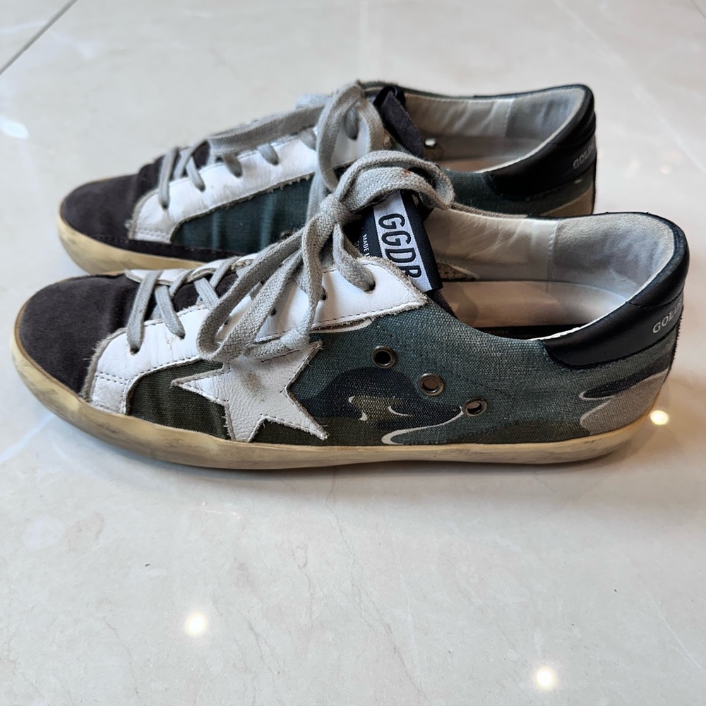 Golden Goose Superstar Camo Sneakers